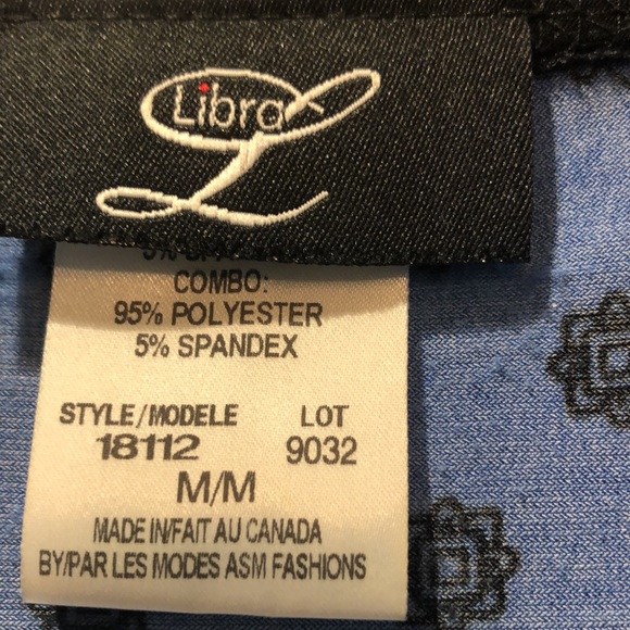 Libra zippered blouse.  Size M - Picture 5 of 7